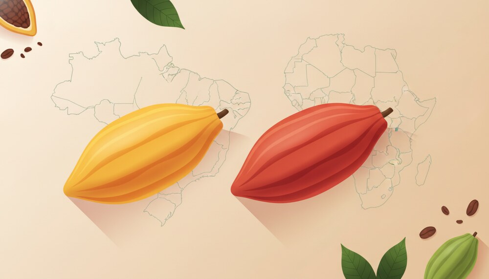 Cacau brasileiro x africano